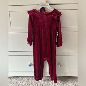 NWT Baby Starters 18M Velvet Jumper & Headband